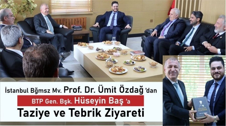  PROF.DR. MT ZDA'DAN BTP LDERNE TEZYE VE TEBRK ZYARET
