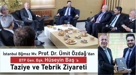  PROF.DR. MT ZDA'DAN BTP LDERNE TEZYE VE TEBRK ZYARET