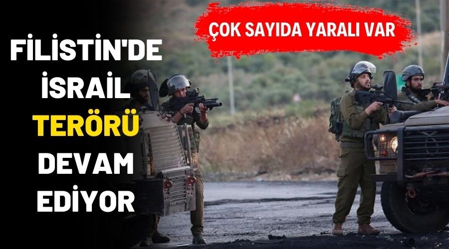 Yze yakn Filistinli yaraland, srail terr tam gaz sryor