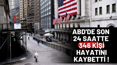 ABD'de son 24 saatte 346 kii hayatn kaybetti