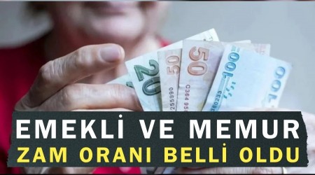 Emekli ve memur zamm� oran� belli oldu