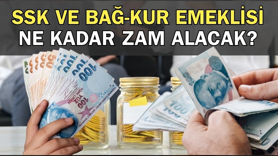 SSK ve BA-KUR emeklisi ne kadar zam alacak?