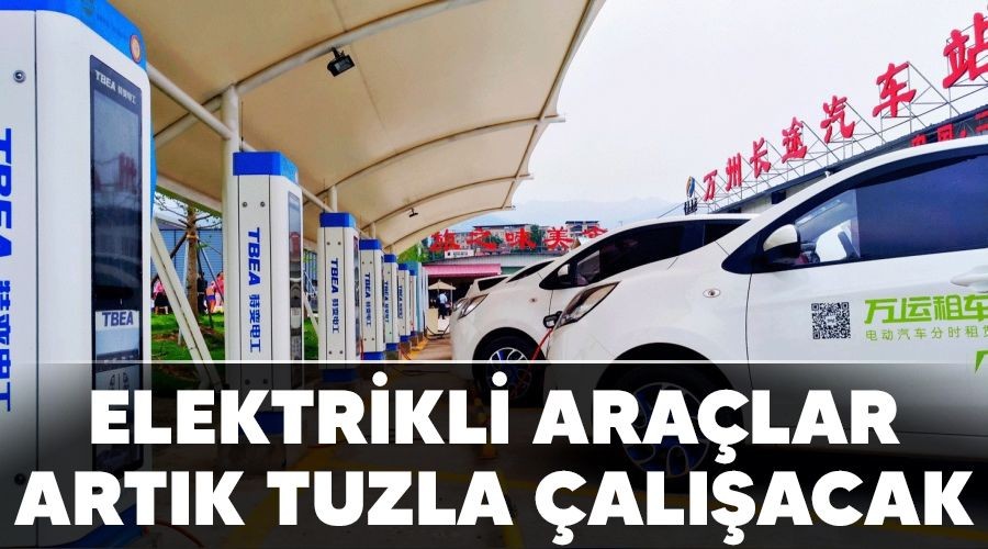 Elektrikli aralar artk tuzla alacak