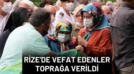 Rize'de hayatn kaybedenler defnedildi
