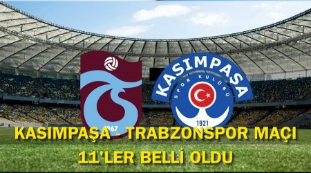 Kasmpaa - Trabzonspor ma 11'ler belli oldu