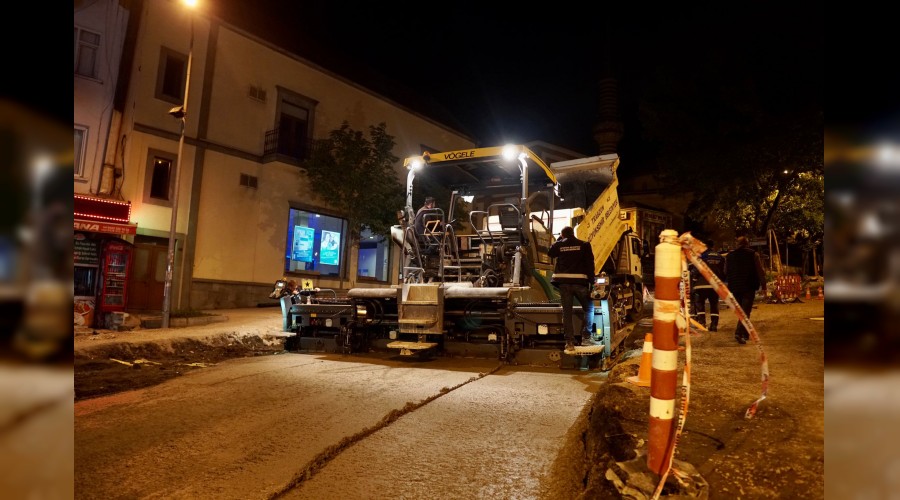 KENT MERKEZNDEK ALTYAPI ALIMALARINDA SONA GELND