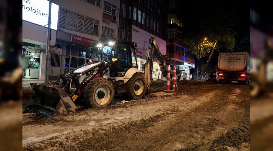 KENT MERKEZNDEK ALTYAPI ALIMALARINDA SONA GELND