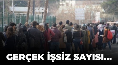 Ger�ek i�siz say�s�...