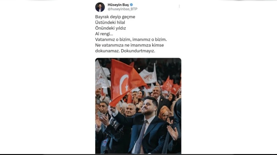 BTP'den T�rk Bayra��na Sald�r�ya Tepki: "Bayrak Namustur"