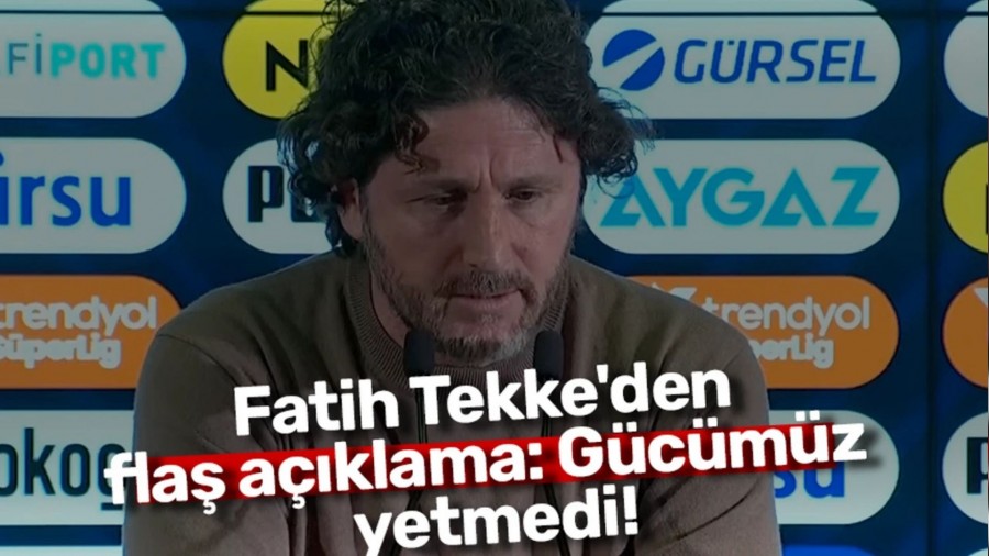 Fatih Tekke'den fla aklama