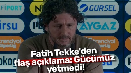 Fatih Tekke'den fla aklama