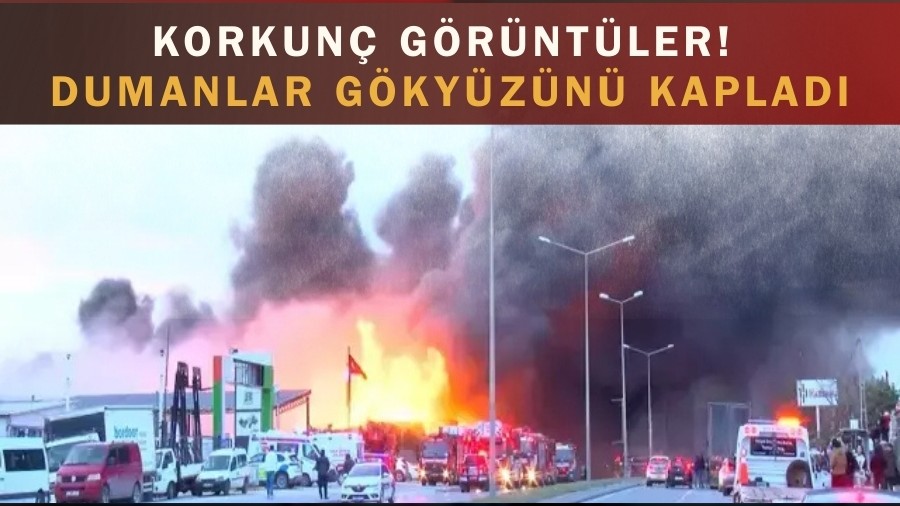 Korkun� g�r�nt�ler! Dumanlar g�ky�z�n� kaplad�