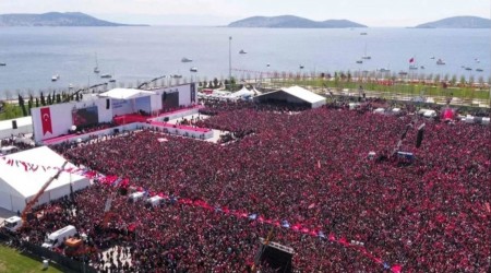 Maltepe'deki mitinge yz binler akt