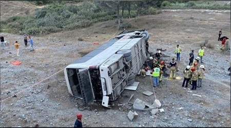 Kemerburgaz'da havaliman servisi kaza yapt: 29 yaral