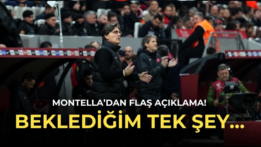 Montella’dan flaş açıklama! Beklediğim tek şey…