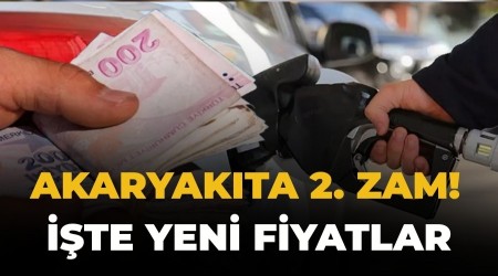 Akaryak�ta 2. zam! ��te yeni fiyatlar