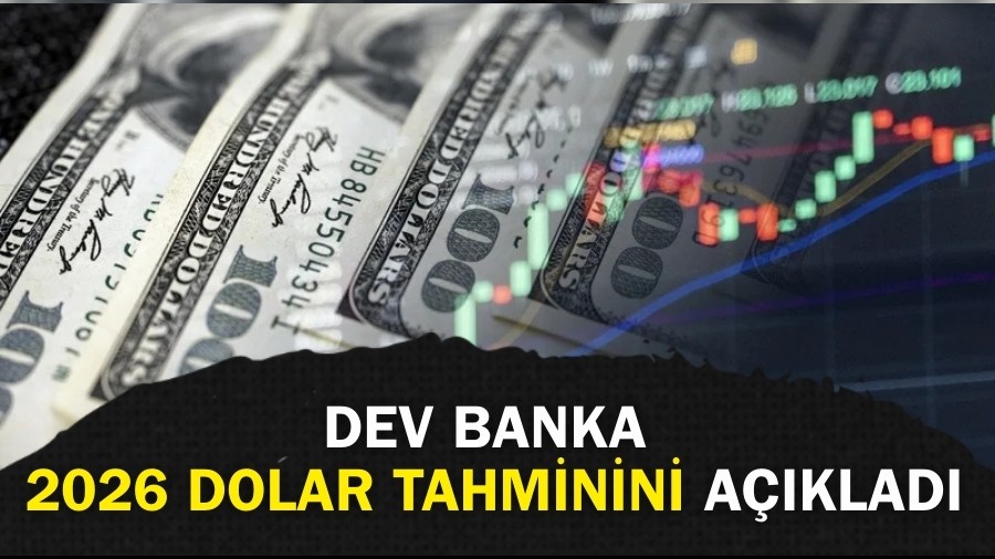 Dolar olanlar ilgilendiren haber: Dev banka 2026 tahminini aklad