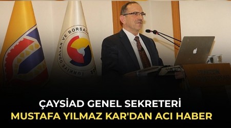 �AYS�AD Genel Sekreteri Mustafa Y�lmaz Kar'dan ac� haber